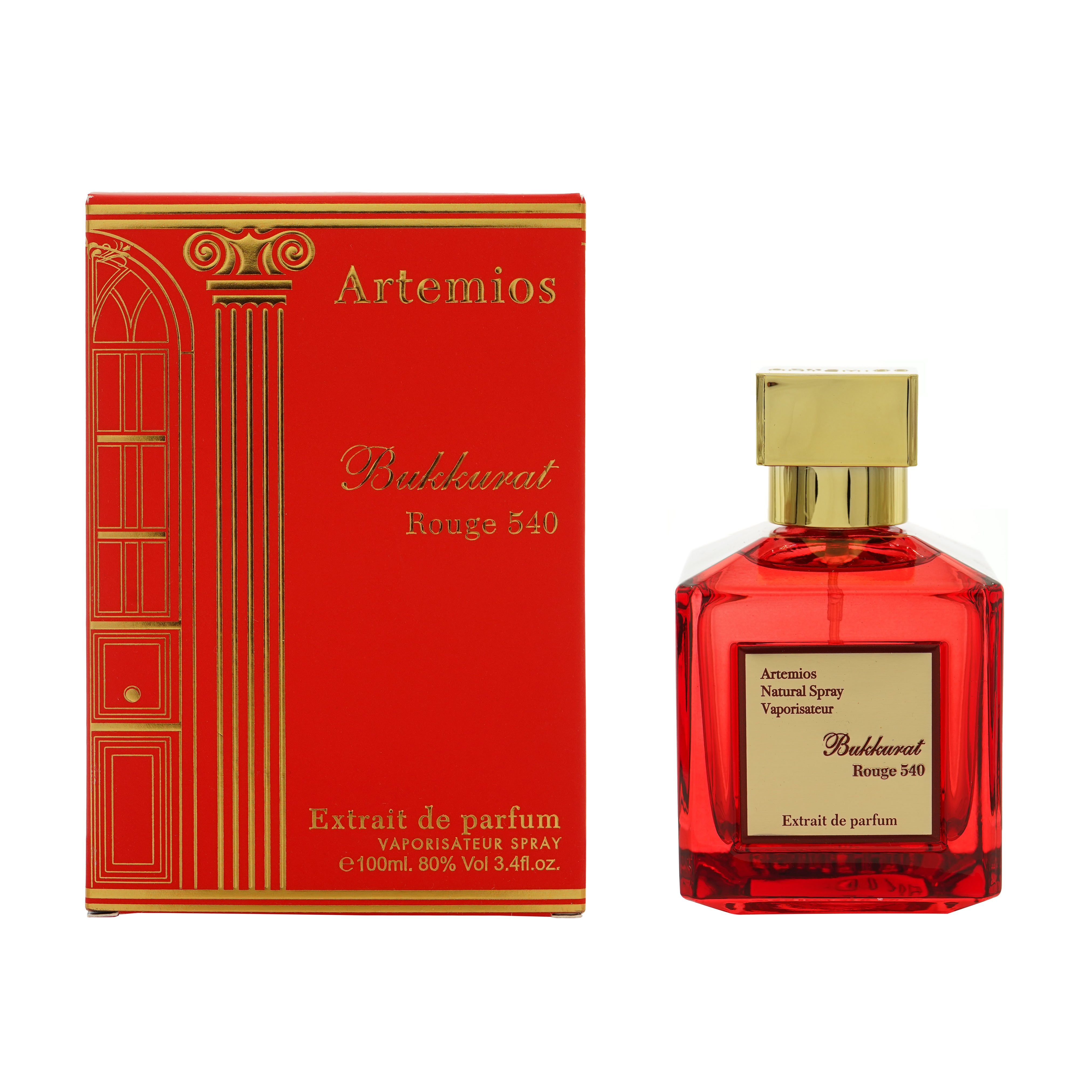 Artemios Bukkurat Rouge 540 Red Extrait De Parfum 100ml – Amber Floral Unisex Perfume