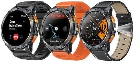HainoTeko GPS1 Waterproof Smart Watch With GPS AMOLED Display in-Buit Torch and 3 Pair Strap Designed For Gents and Boys