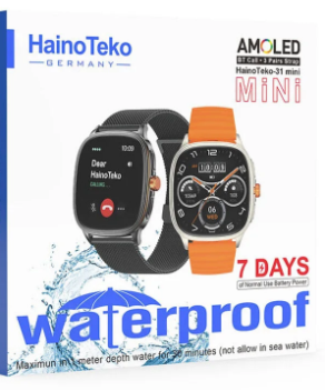 HAINOTEKO Haino Teko 31 Mini Waterproof Design Smart Watch with AMOLED Display and 7 Days Battery Life Silver