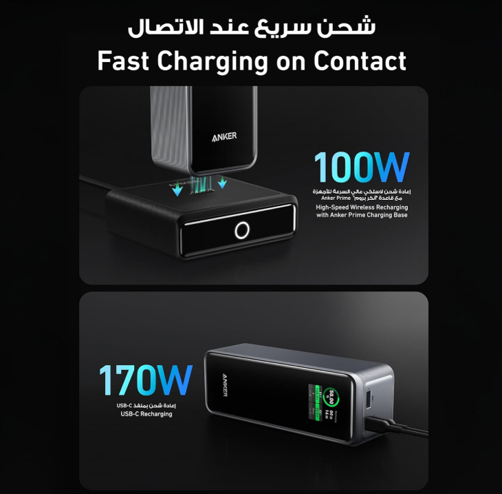 Anker Prime 27,650mAh Power Bank (250W) Black A1340