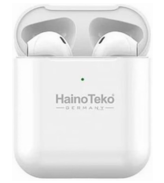 Hainno Teko Air-2 Original Bluetooth Earbuds Compatible With Android & iOS With Free Silicon Cover