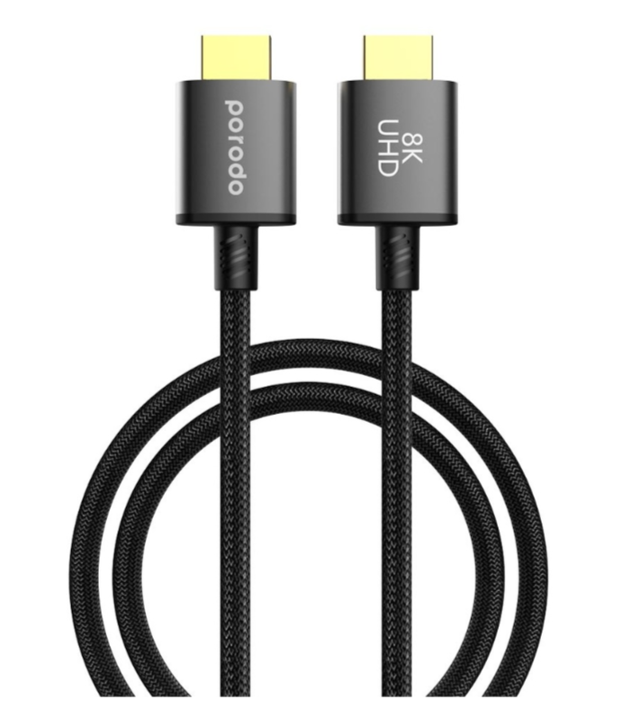 Porodo 8K HDMI PVC Cable 3M - Black