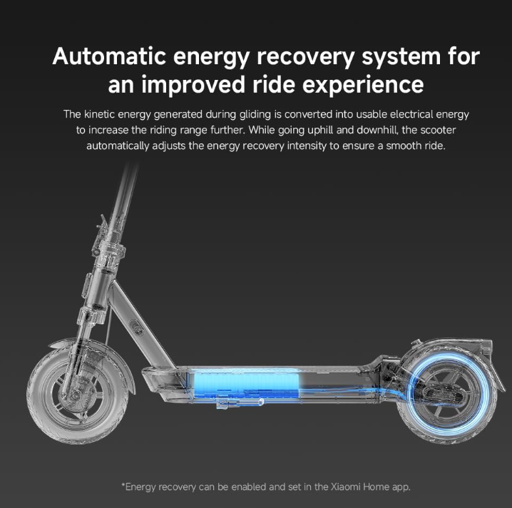 Xiaomi Electric Scooter 5 Max，dual hydraulic-spring and rear dual-spring suspension，60km long battery life，10-inch tubeless tires，1000WMax. power，22% Max. incline