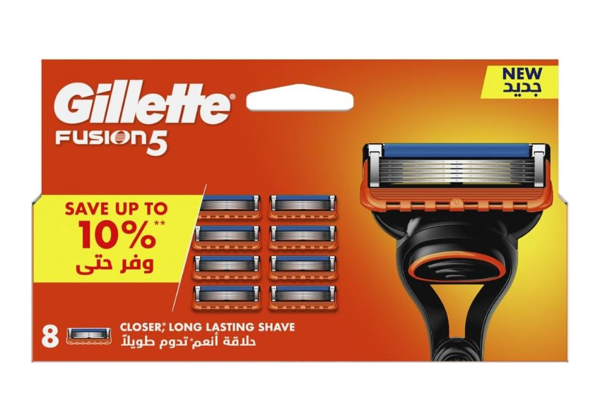 Gillette Fusion5 Men's Refillable Razor: 8 Blade Refills