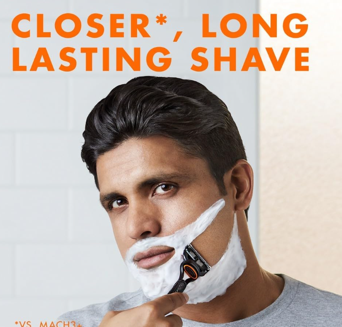 Gillette Fusion5 Men's Refillable Razor: 8 Blade Refills