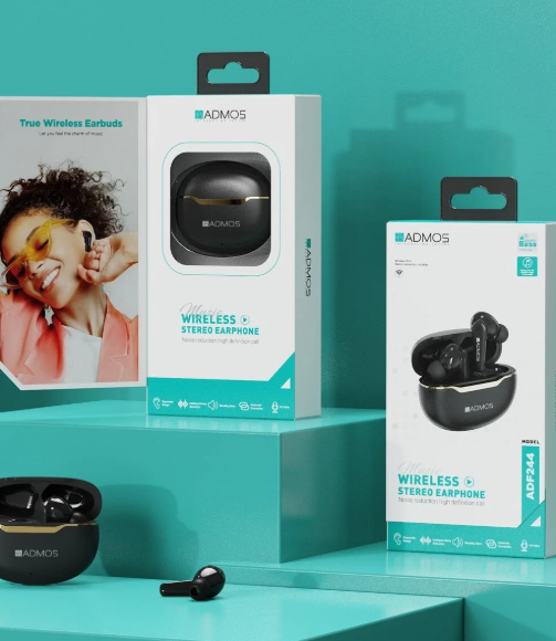 ADMOS Music Wireless Stereo Earphone (Model ADF244)