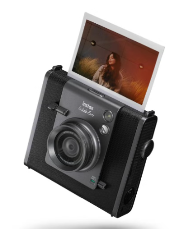 Instax WIDE Evo Hybrid Instant Camera, Black