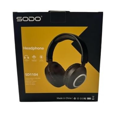Wireless Headset - SD1104 - Bluetooth V5.3 with External Microphone - Hi-Res Stereo Headphones HiFi Support SD Card - Over Ear - Color (Black)