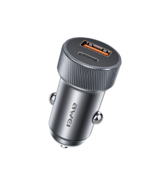 Car charger Awei C-857 33W USB-C/USB-A black