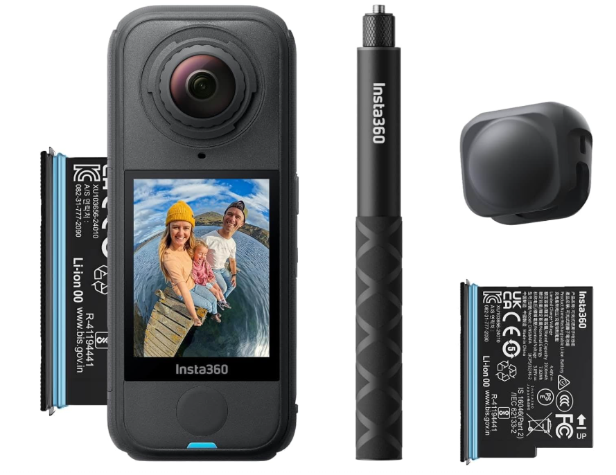 Insta360 X4 Air Starter Bundle | Lightest 8K 360 Action Camera for Epic Adventures | for Travel, Sports & Vlogging | Smooth, Stable, Easy-to-Edit Videos Anytime, Anywhere