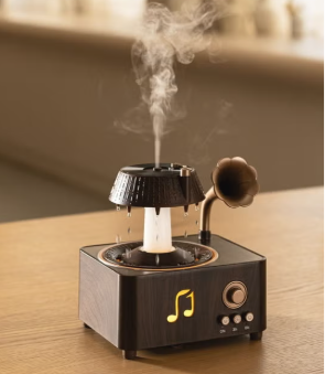 RGB Ambient Light with Spray Humidifier and Bluetooth Speaker, Aromatherapy Diffuser, Colour Night Lighting Synchronized with Music for Bedroom and Home Décor