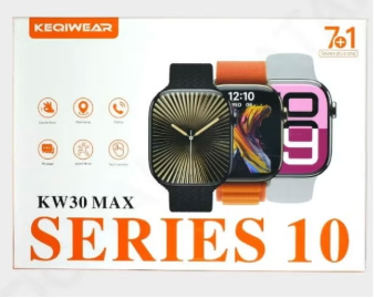 5-PIECE COMBO - KW30 Max Series 10 Smartwatch Combo – 5 Smart Watches, Each with 7 Interchangeable Straps - Gold Colour