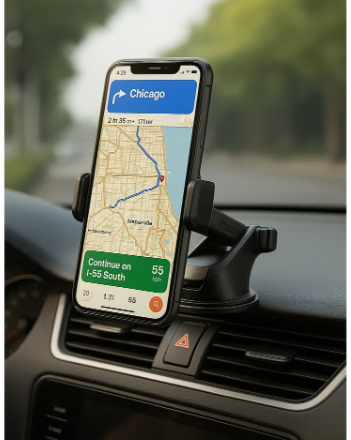 ET-EH292 Car Phone Holder - Nano Base - 360 Degree Rotation - Extendable Arm - Auto Clamping - Black