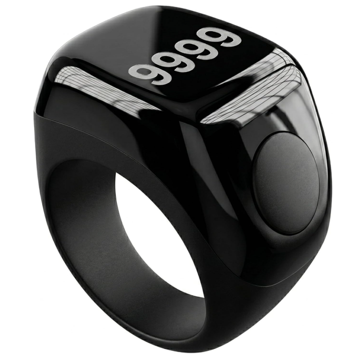 Zad Ring Tasbeeh Counter – Adjustable Digital Finger Tally Counter for Prayer, Dhikr, Meditation & Mindfulness