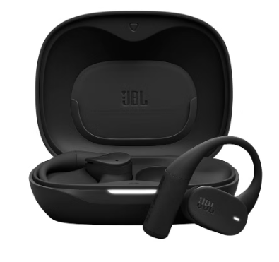 JBL Sense Lite Wireless Earbuds with Open Design and Ear Hook, JBL OpenSound Air Conduction Technology, 32 Hours Operation, Water & Dust Resistant IP54, Black black