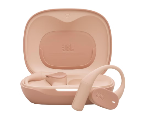 JBL Sense Lite Wireless Earbuds with Open Design and Ear Hook, JBL OpenSound Air Conduction Technology, 32 Hours Operation, Water & Dust Resistant IP54, Beg beige