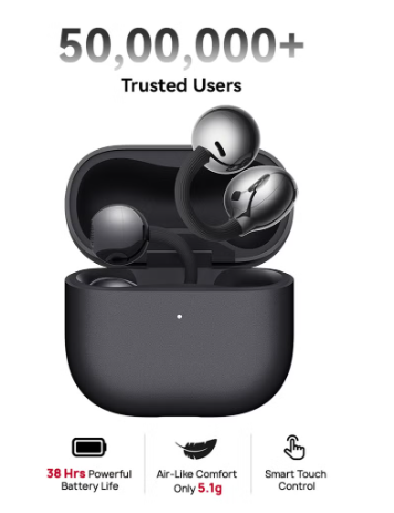 FreeClip 2 Wireless Earphones, Bluetooth Earbuds, Airy C-bridge Design, Adaptive Open-ear Listening, Crystal-clear Calls, 38 Hours Long Battery Life, Compatible with iOS & Android, IP57, Black