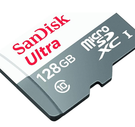 سانديسك 128 جيجابايت ألترا تصل إلى 100 ميجابايت/ثانية UHS - I الفئة 10 بطاقة microSDXC - SDSQUNS -128G - GN6MN