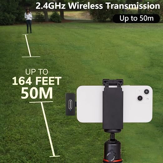 Saramonic Blink100 B4 Wireless Lavalier Microphones for iPhone iPad 2.4GHz Plug & Play Lapel Clip-on Mic With Noise