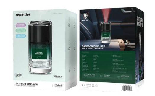 Green Lion Safran Air Freshener For Car And Home - Green