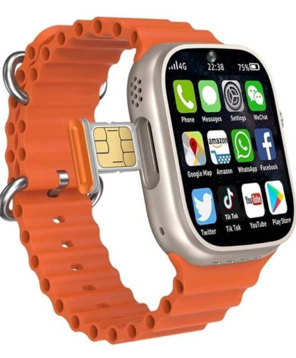 TELZEAL Germany TC5G 2.2 inch Full Screen Smart Watch with SIM Slot, 3 Straps & Wireless Charger