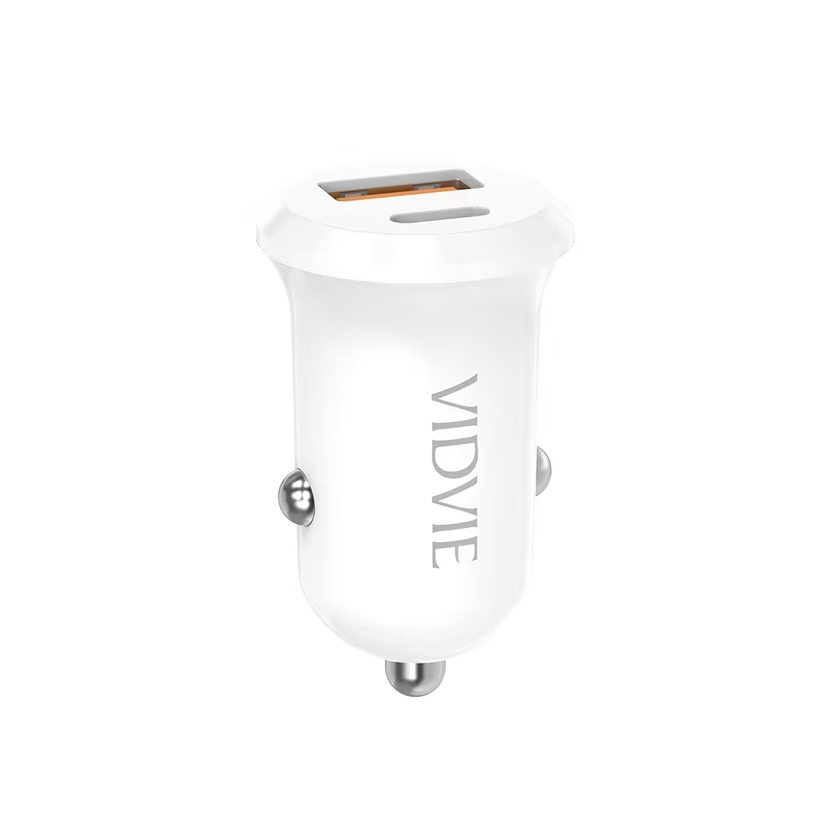 VIDVIE CC546 30W Dual-Port Fast Car Charger (USB-C PD + USB-A)