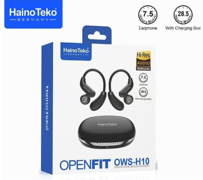 HainoTeko OWS-H10 Bluetooth Open-Ear Earphone (Black)
