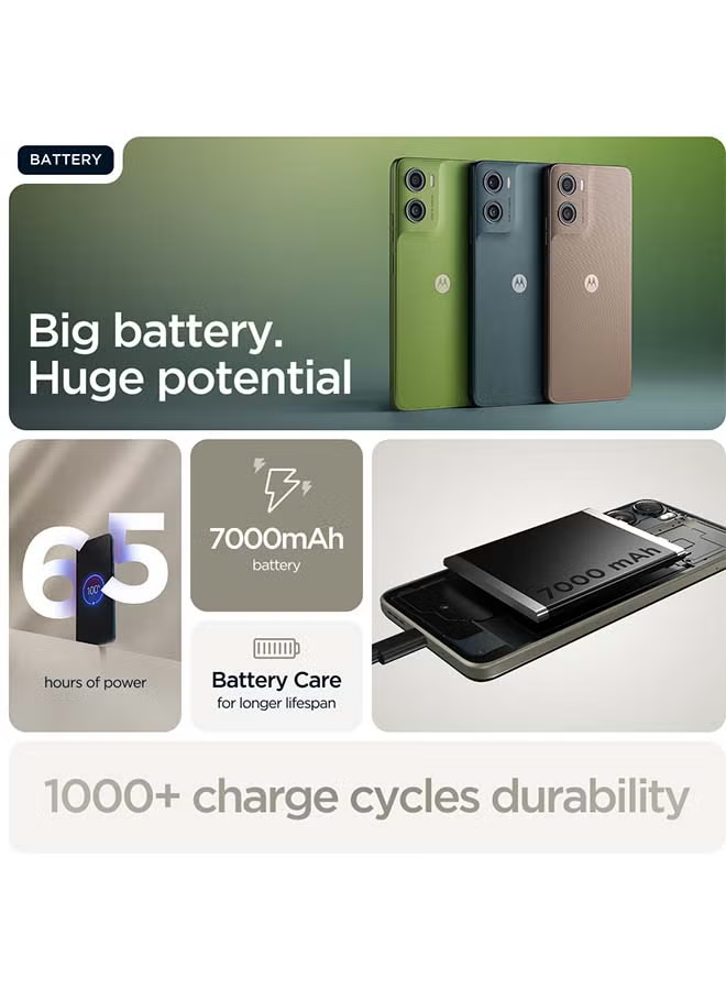 G06 Power 4G Dual SIM PANTONE Laurel Oak (Khaki) 4GB RAM 256GB - Middle East Version