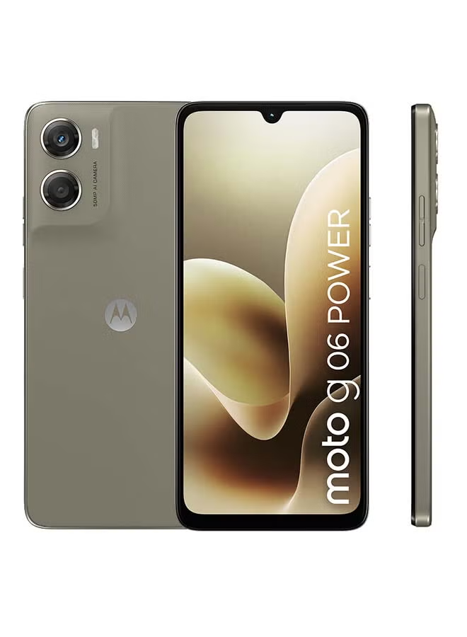 MOTOROLA G06 Power 4G Dual SIM PANTONE Laurel Oak (Khaki) 4GB RAM 256GB - Middle East Version