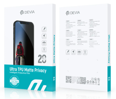 DEVIA Ultra Intelligent TPU Matte Privacy Protective Front Film (20PCS)