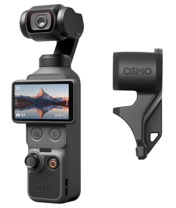 DJI Osmo Pocket 4 Standard Combo, Pocket Gimbal Vlog Camera, 1″ CMOS & 4K/240fps, 3-Axis Stabilization, 2× Lossless Zoom, 107GB Built-in Storage, 2" Rotatable Screen