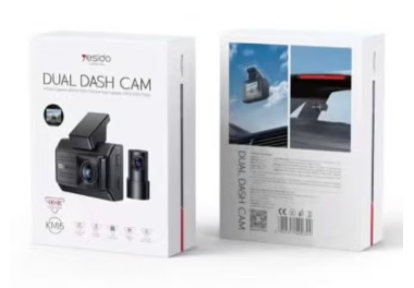 KM15 Dual Dash Camera – 4K Ultra HD Front & Rear Car DVR, Wide-Angle Driving Recorder with Night Vision, Loop Recording