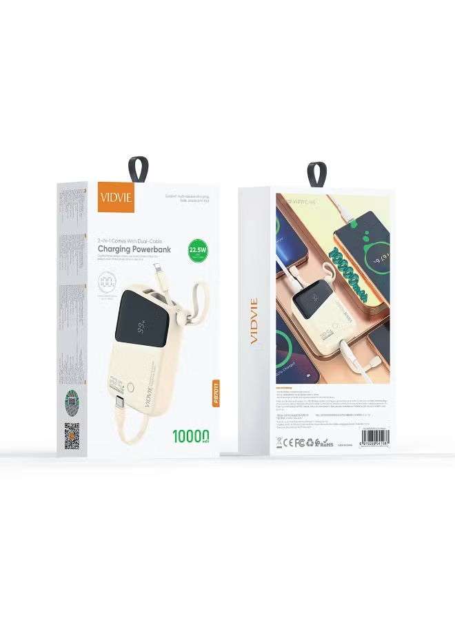 PB7011 2-in-1 Dual-Cable Power Bank Fast, Flexible, and Reliable