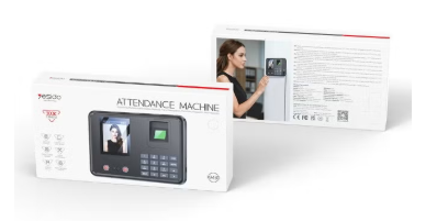 Yesido KM30 Smart Biometric Time Attendance Machine - 5-in-1 Face Recognition, Fingerprint, Palm & Password Time Clock with 2.8" LCD - Black