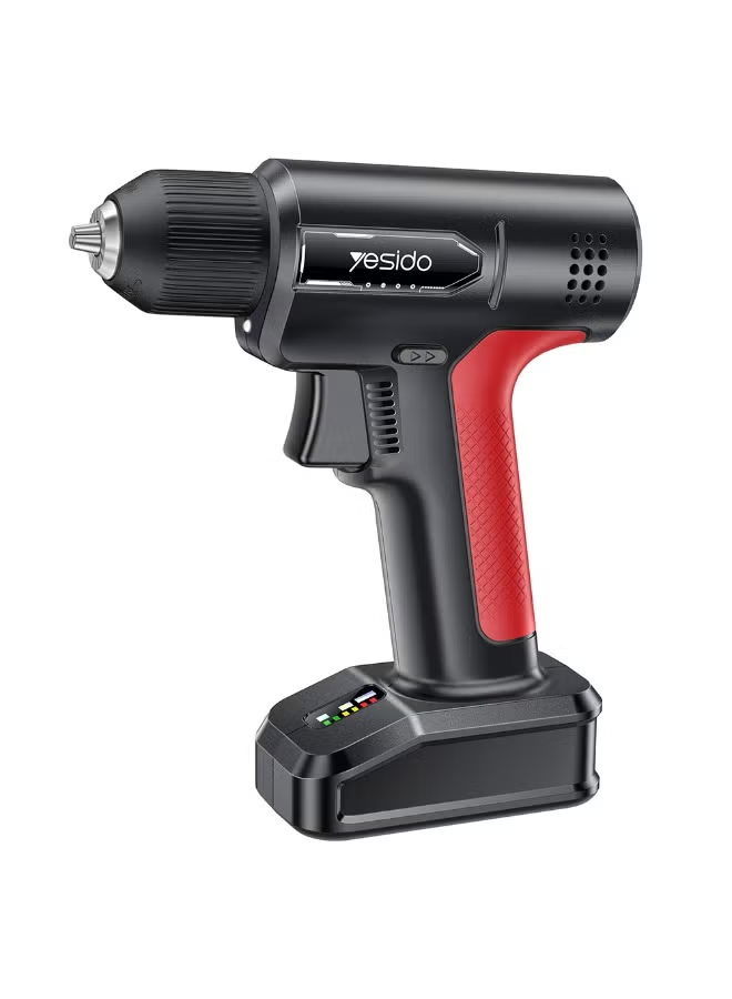 EC36 Electric Screwdriver Set 3000mAh 8Nm Torque 400RPM Cordless Drill Kit with LED