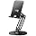 Yesido C300 Aluminum Alloy Desk Phone Stand, 360° Rotating Base, Adjustable Height & Angle, Foldable & Portable Holder for Smartphones and Tablets (4-12.9 inch)