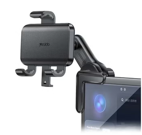 Yesido C250 Phone Mount for Car Floating Screen Phone Clamp Holder 360 Degree Rotation Black
