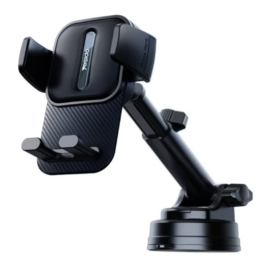 Yesido C174 Suction Cup Type Telescopic Car Phone Holder (Black)