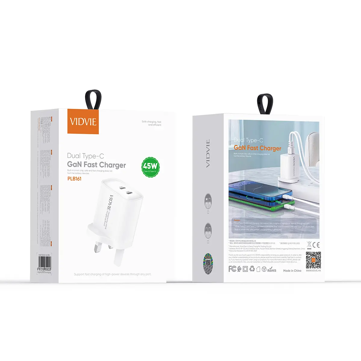PLB161 Dual Type-C GaN Fast Charger