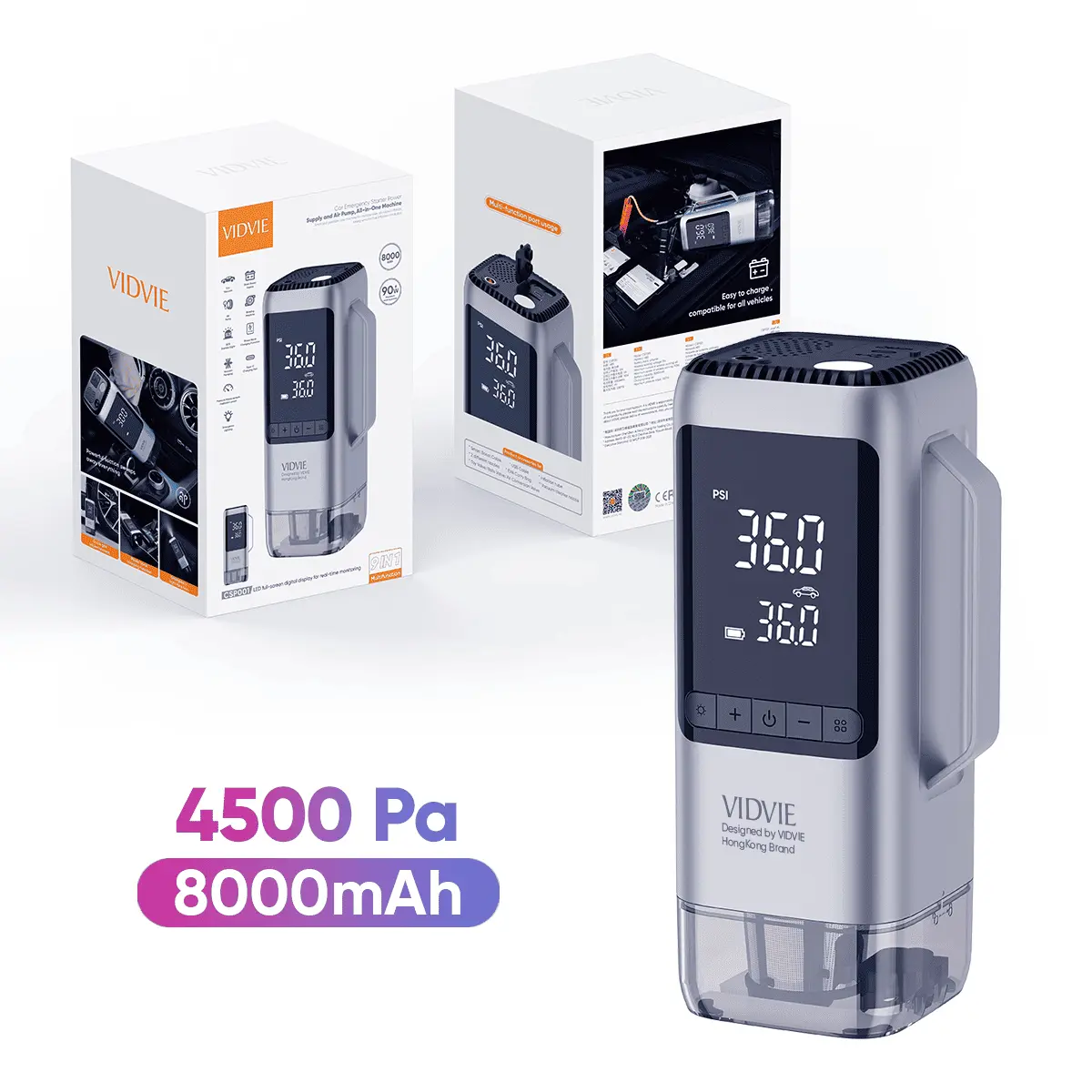 CSP001  Car emergency starter power supply and air pump
