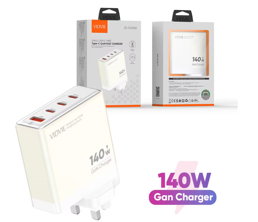 Wall Charger  XL-PLB126  Single USB & Three Type-C GaN Fast Charger