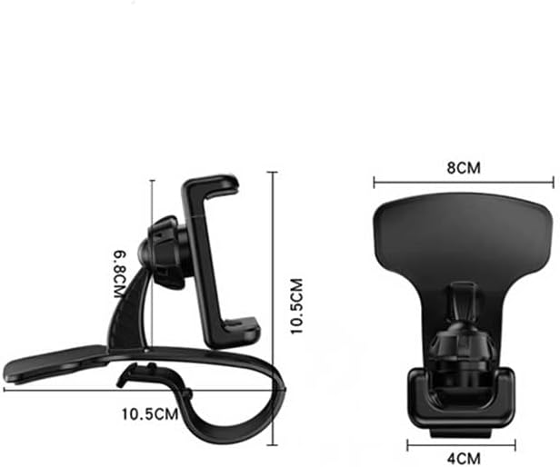 YESIDO Dashboard Spring Clip Holder C103 Black