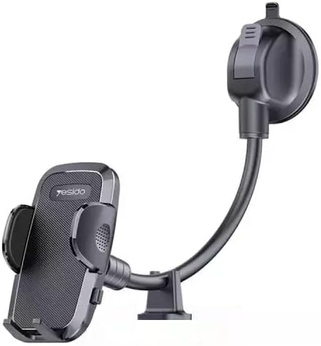 C140 Windshield Dashboard Flexible Adjustable Arm Gooseneck Car Suction Cup Mobile Phone Holder Stand Bracket.