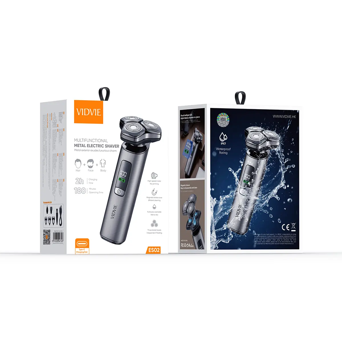 ES02 Multifunctional Metal Electric Shaver