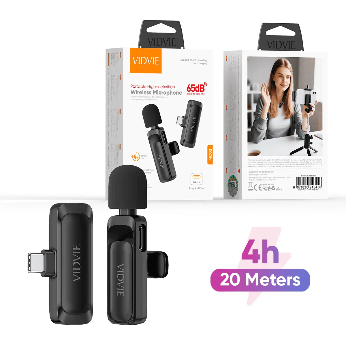 MC03 Portable High-Definition Wireless Microphone