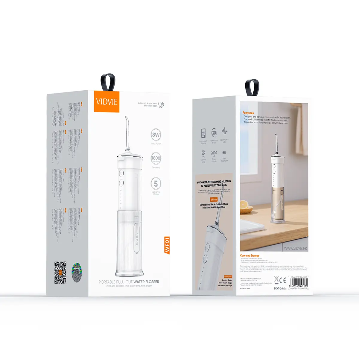 WF01  Electric Water-Reservoir-Equipped Water Flosser