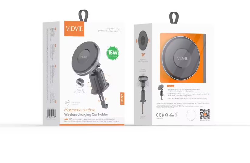 HC1523 Car Holder 15W Magnetic Suction Wireless Charging Car Holder