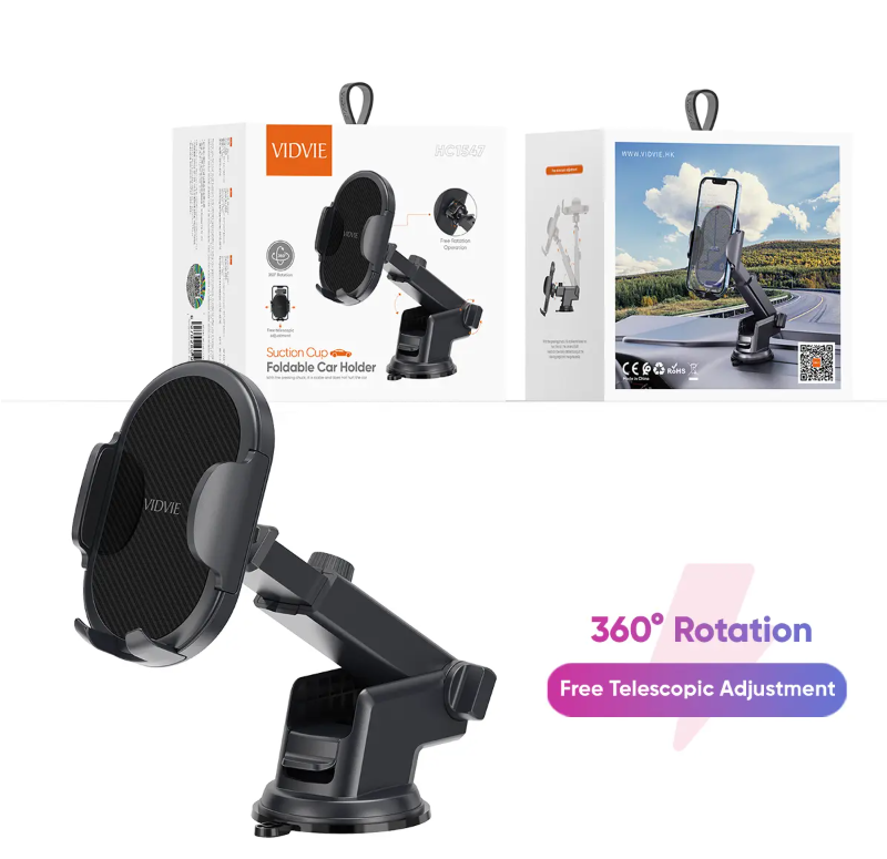 HC1547 Suction Cup Foldable Car Holder