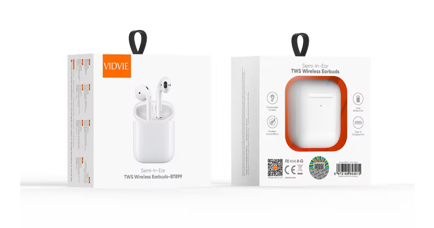 BT899 Semi-In-Ear TWS Earbud