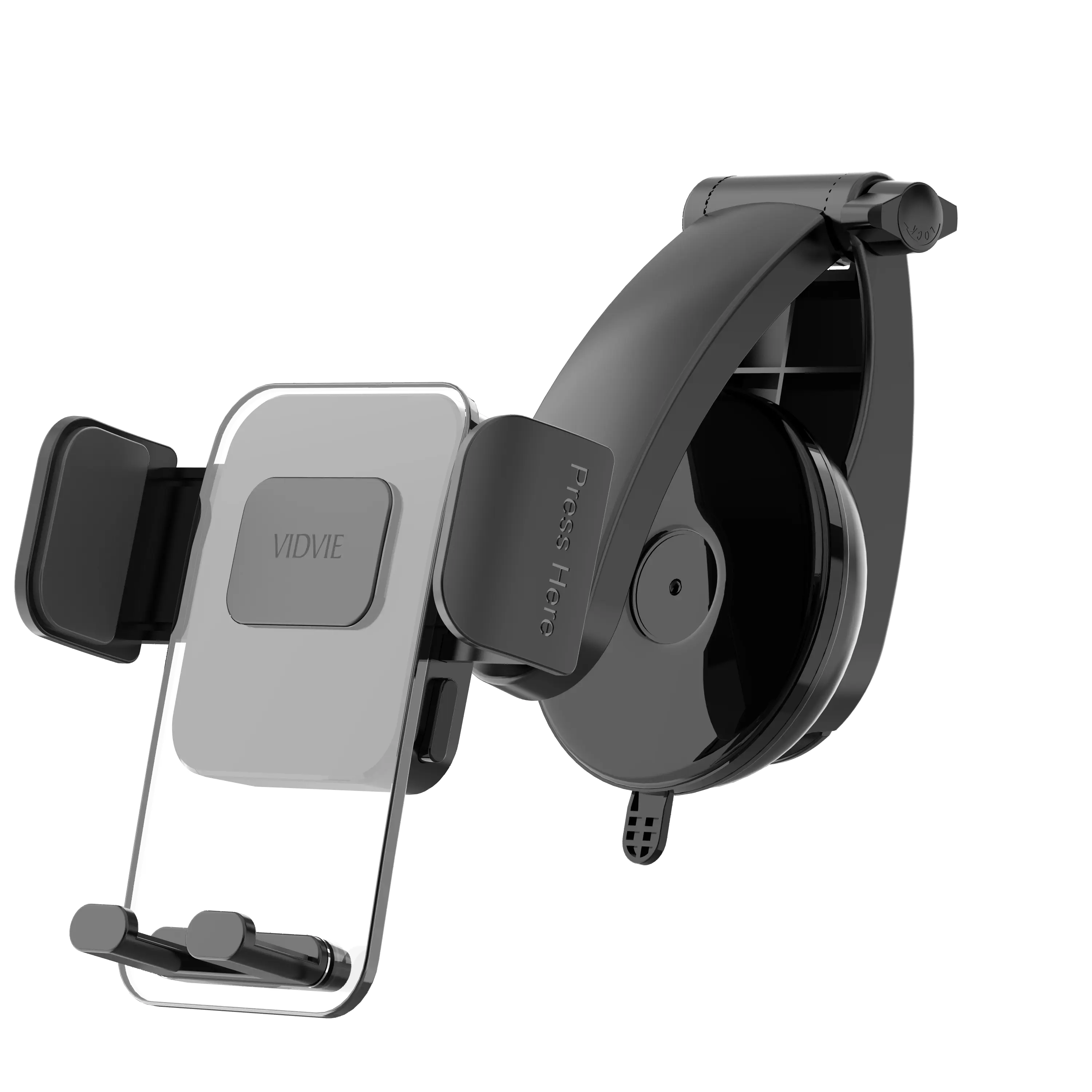 HC1522 Center Console Suction Cup Car Holder (Black)